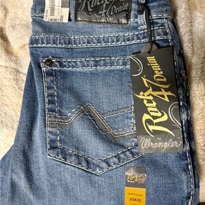 Wrangler Rock 47 Blue Denim Jeans